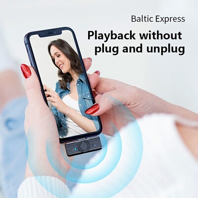 Петличный микрофон Q81 с разъемом Type-C, черный, 2шт(8)