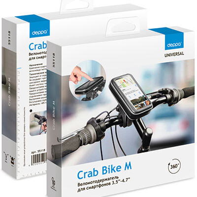Веломотодержатель Deppa Crab Bike L(3)