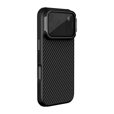 Карбоновый чехол с пластиной Magsafe Nillkin CarboProp Magnetic Case черный для Apple iPhone 17 Pro(2)