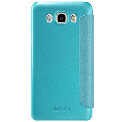 Полиуретановый чехол книга Nillkin Sparkle Leather Case Blue для Samsung J710F Galaxy J7 (2016)(2)