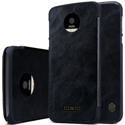 Кожаный чехол Nillkin Qin Leather Case Black для Motorola Moto Z(3)