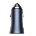 Автомобильное зарядное устройство Baseus (TZCCJD-0G) Golden Contactor Pro Car Charger Type-С + USB 40W (кабель USB-Type-C 5A) синий(#2)