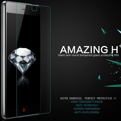 Противоударное защитное стекло  Ainy Tempered Glass Protector 0.3mm для ZTE Nubia Z9 Mini(1)