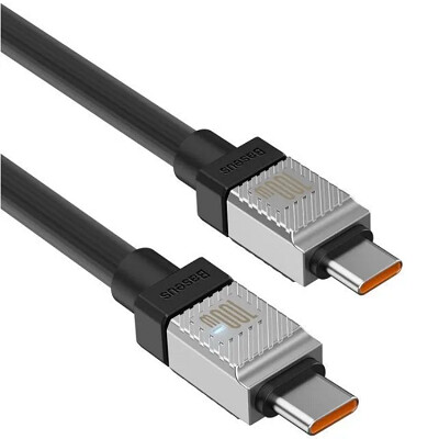 Кабель Baseus CoolPlay Series Fast Charging Cable Type-C to Type-C 100W 1m (CAKW000201) черный(3)