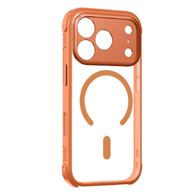 Защитный чехол Momax CaseFORM Air Magnetic Case оранжевый для Apple iPhone 17 Pro Max(2)