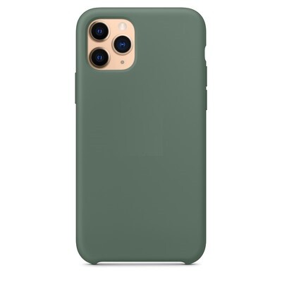 Силиконовый чехол темно-зеленый для Apple iPhone 11 Pro Max(2)