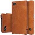 Кожаный чехол Nillkin Qin Leather Case Brown для Sony Xperia Z5 Compact(#3)