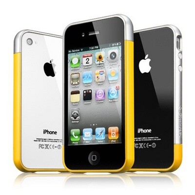 Бампер SGP Linear EX Meteor Series Yellow для Apple iPhone 4/4S(1)
