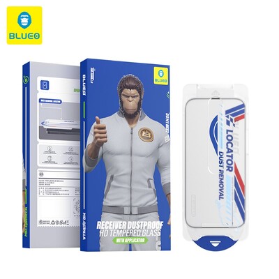 Защитное стекло с аппликатором Blueo Receiver Dustproof HD glass with Applicator для Apple 18 Pro(4)
