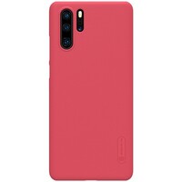 Пластиковый чехол с подставкой Nillkin Super Frosted Shield Красный для Huawei P30 Pro