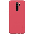 Пластиковый чехол с подставкой Nillkin Super Frosted Shield Красный для Xiaomi Redmi Note 8 Pro(#1)