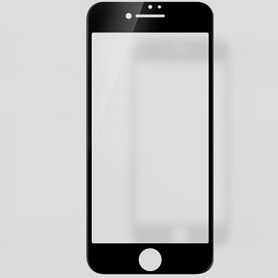 Противоударное защитное стекло на весь экран Ainy Full Screen Cover Black для Apple iPhone 8 Plus(1)