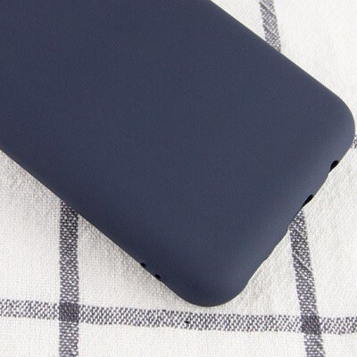 Силиконовый чехол Silicone Case синий для Samsung Galaxy A02(2)