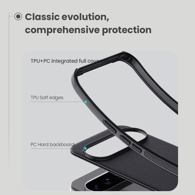 Пластиковый чехол Nillkin Super Frosted Shield Pro Черный для Google Pixel 10 Pro XL(10)