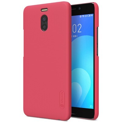 Пластиковый чехол с пленкой Nillkin Super Frosted Shield Red для Meizu M6 Note(3)