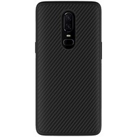 Пластиковый чехол Nillkin Synthetic Fiber Черный для OnePlus 6