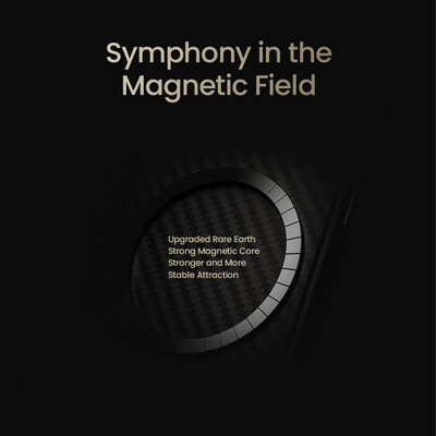 Пластиковый чехол с пластиной Magsafe Nillkin Synthetic Fiber Pro Magnetic Case Черный  для Apple iPhone 17e(7)