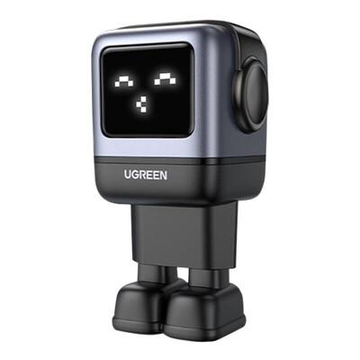Сетевое зарядное устройство UGREEN CD361-25685B USB-A+2*USB-C 65W Nexode Robot GaN Tech, серый(1)