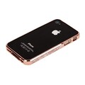 Металлический бампер со стразами Noeson Bronze для Apple iPhone 4/4S(#4)