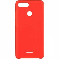Силиконовый чехол Silicone Case красный для Xiaomi Redmi 6
