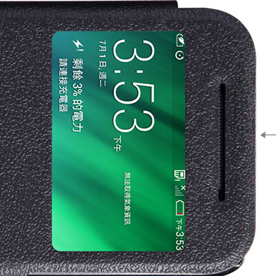 Полиуретановый чехол Nillkin Fresh Series Black для HTC One M8 mini(2)