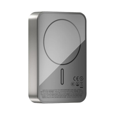 Портативное зарядное устройство MOMAX 1-Power Q.Pass 2 (10000mAh) Magnetic Battery Pack Qi 2.2 25W (IP168) титановый(3)