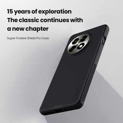 Пластиковый чехол Nillkin Super Frosted Shield Pro черный для OnePlus Ace 5/ Ace 5 Pro(7)