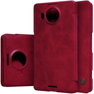 Кожаный чехол Nillkin Qin Leather Case Red для Microsoft Lumia 950XL(3)