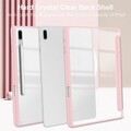 Защитный чехол Acrylic TPU Case с креплением для стилуса светло-розовый для Samsung Galaxy Tab S9 FE Plus(#5)