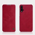 Кожаный чехол Nillkin Qin Leather Case Красный для Huawei Nova 5 (Nova 5 Pro)(#4)