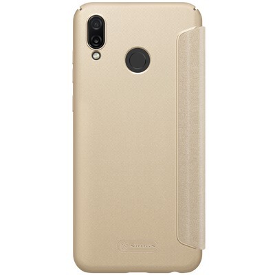Полиуретановый чехол книга Nillkin Sparkle Leather Case Золотой для Huawei Honor Play(2)