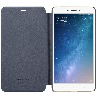 Полиуретановый чехол книга Nillkin Sparkle Leather Case Black для Xiaomi Mi Max 2(3)