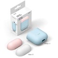 Силиконовый чехол с 2-мя сменными крышками Elago Silicone Duo Case Pastel Blue/Pink/White (EAPDO-PBL-PKWH) для Airpods(#3)