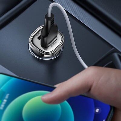 Автомобильное зарядное устройство Acefast B19 30W (1xUSB-C + 1xUSB-A)(5)