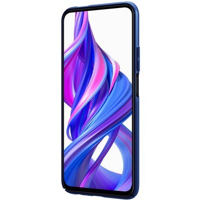 Пластиковый чехол с подставкой Nillkin Super Frosted Shield Темно-Синий для Huawei Honor 9X(2)
