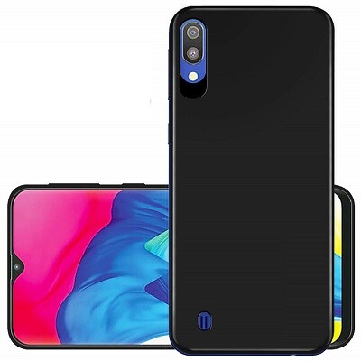 Силиконовый чехол TPU Matte Case 1mm черный для Samsung Galaxy M10(2)