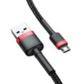 Кабель Baseus cafule Cable USB For Micro 1.5A 2M (CAMKLF-B91) черный-красный(#3)