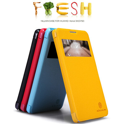 Полиуретановый чехол Nillkin Fresh Series Red для Huawei Ascend G750 Honor 3X(3)