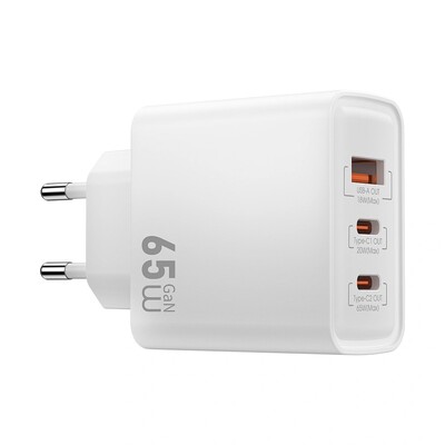 Зарядное устройство WiWU 65W Essen GaN Fast Charger for Laptop EU Plug Wi-G005(3)