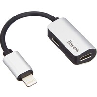 Переходник Lightning - Dual Lightning Baseus L37 CALL37-S1 серебро