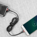 Кабель Baseus cafule Cable USB For Micro 1.5A 2M (CAMKLF-B91) черный-красный(#5)