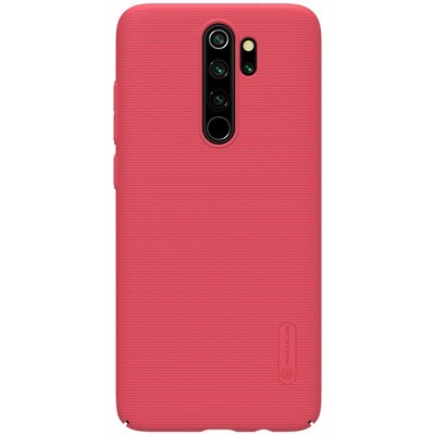 Пластиковый чехол с подставкой Nillkin Super Frosted Shield Красный для Xiaomi Redmi Note 8 Pro(1)