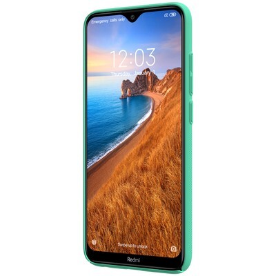 Пластиковый чехол с подставкой Nillkin Super Frosted Shield Мятный для Xiaomi Redmi 8(2)