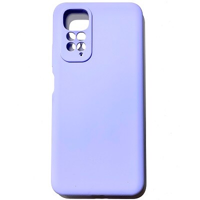 Силиконовый чехол Silicone Case с логотипом лавандовый для Xiaomi Redmi Note 11s(1)