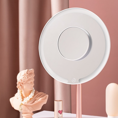 Зеркало для макияжа с подсветкой и увеличением Jordan&Judy NV532 (Розовый)(4)