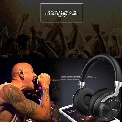 Беспроводные наушники Lenovo HD800 черные(6)