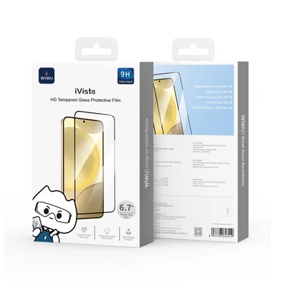 Противоударное защитное стекло Wiwu iVista HD Clear Tempered Glass для Samsung Galaxy S26 Plus(3)