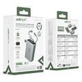 Внешний аккумулятор с экраном и встроенным кабелем Acefast M49 22.5W with two cables T205ALF 20000mAh(#7)