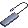 Хаб Baseus UltraJoy Series 6-Port HUB Docking Station Type-C to HDMI4K@60Hz*1+USB 3.0*4+PD*1 (B00052807813-01) серый(#5)