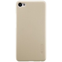 Пластиковый чехол с пленкой Nillkin Super Frosted Shield Gold для Meizu M3X